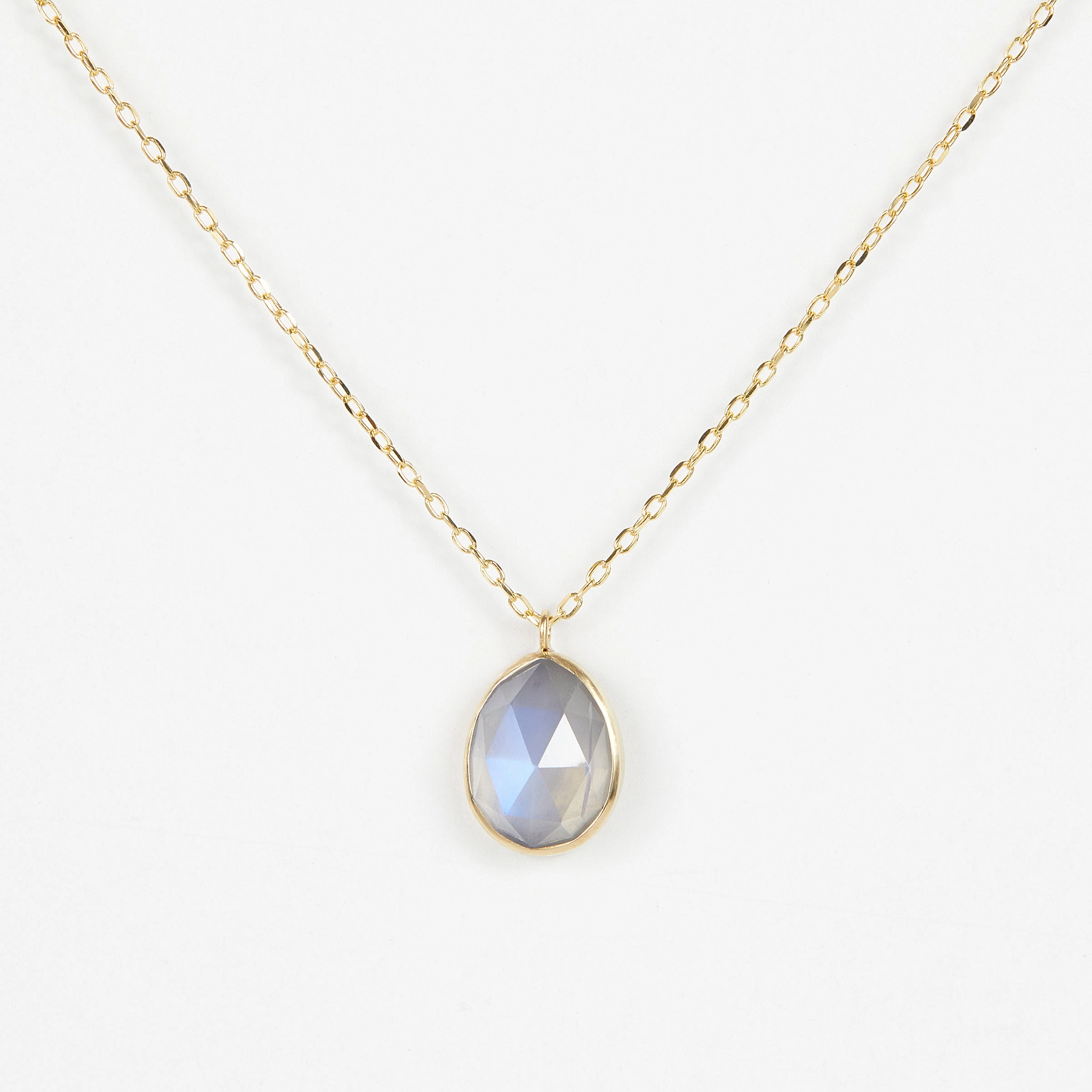 2.64 Carat One-of-a-Kind Rainbow Moonstone Necklace | RMN3-OOAK