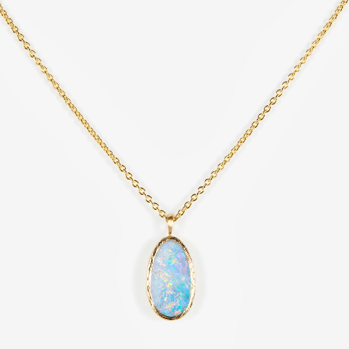 2.88 Carat One-of-a-Kind Australian Opal Necklace | ON4-OOAK