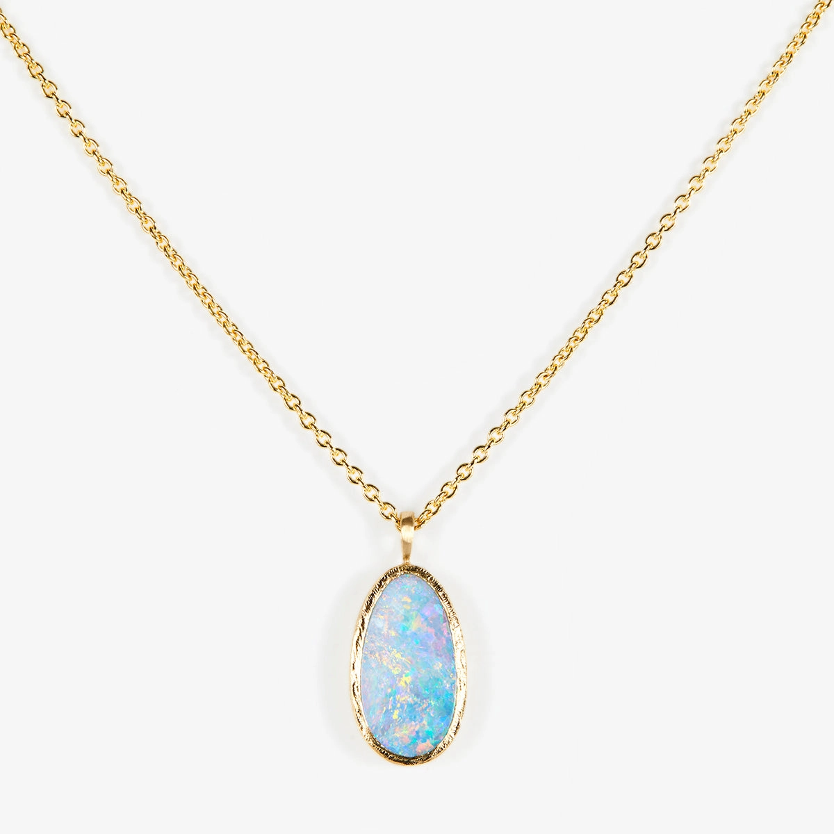2.88 Carat One-of-a-Kind Australian Opal Necklace | ON4-OOAK