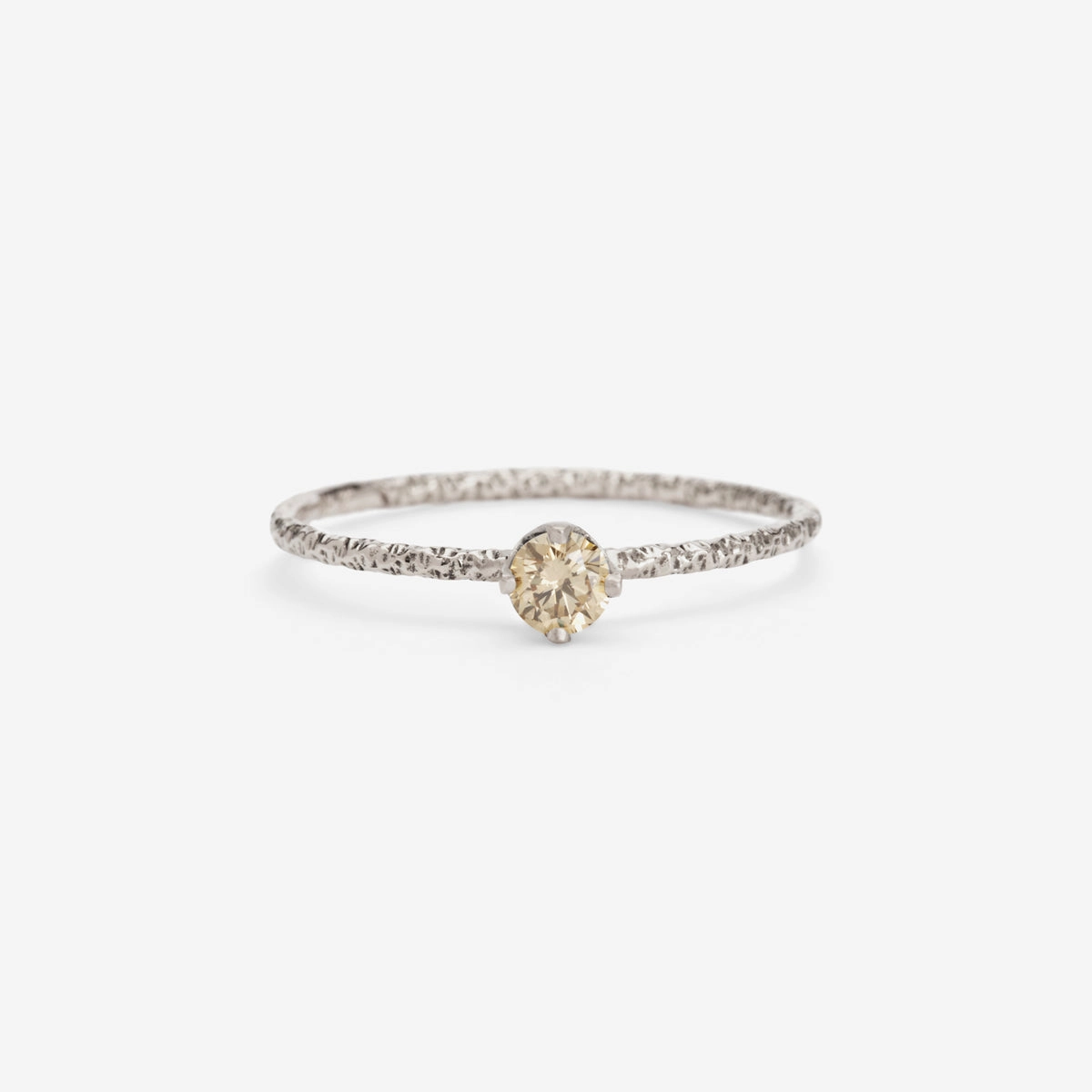 3.5mm Brown Diamond Homespun Solitaire Ring | R9003BR