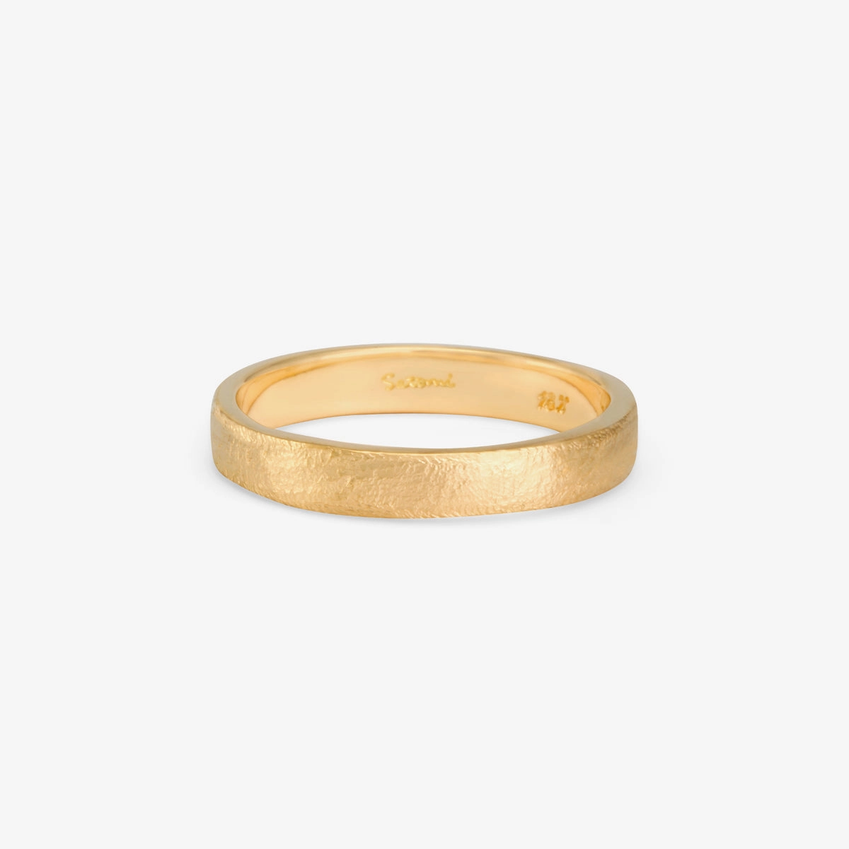 3.7mm Square Gilded Band | MR0116