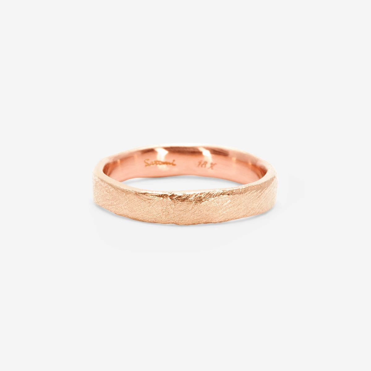 3.8mm Organic Textured Band | R14001