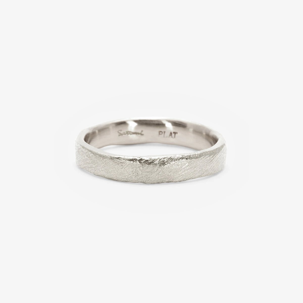 3.8mm Organic Textured Band | R14001