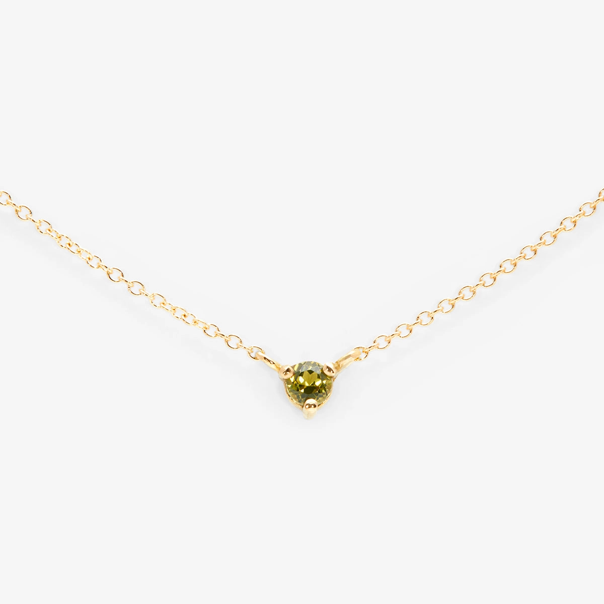 3mm Peridot Birthstone Necklace | N6701PR