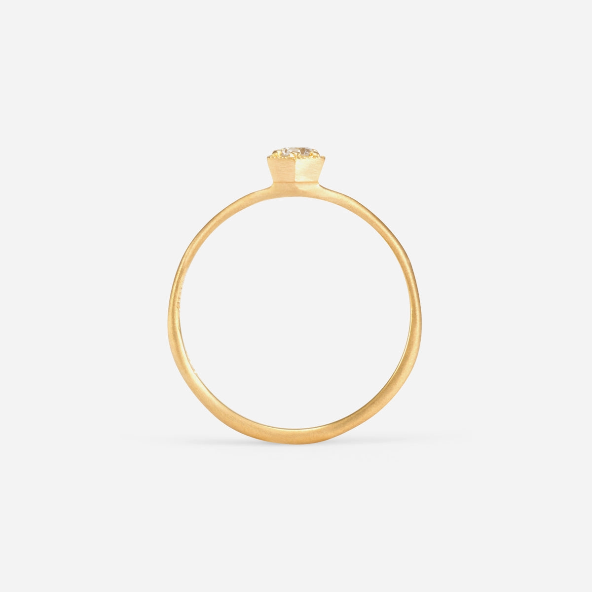 3mm White Diamond Hexagon Ring | R2202W