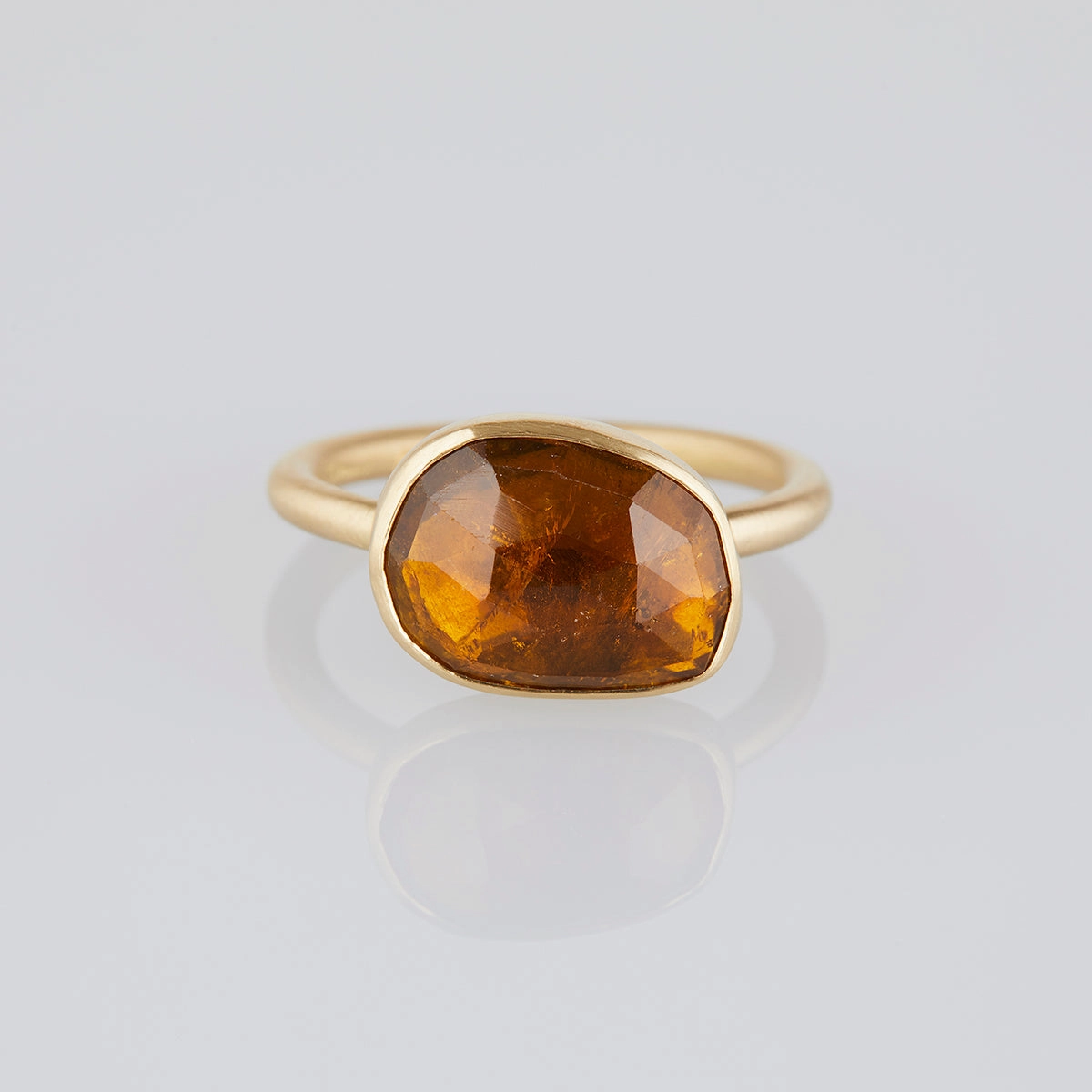 4.18 Carat One-of-a-Kind Amber Tourmaline Ring | TR86-OOAK