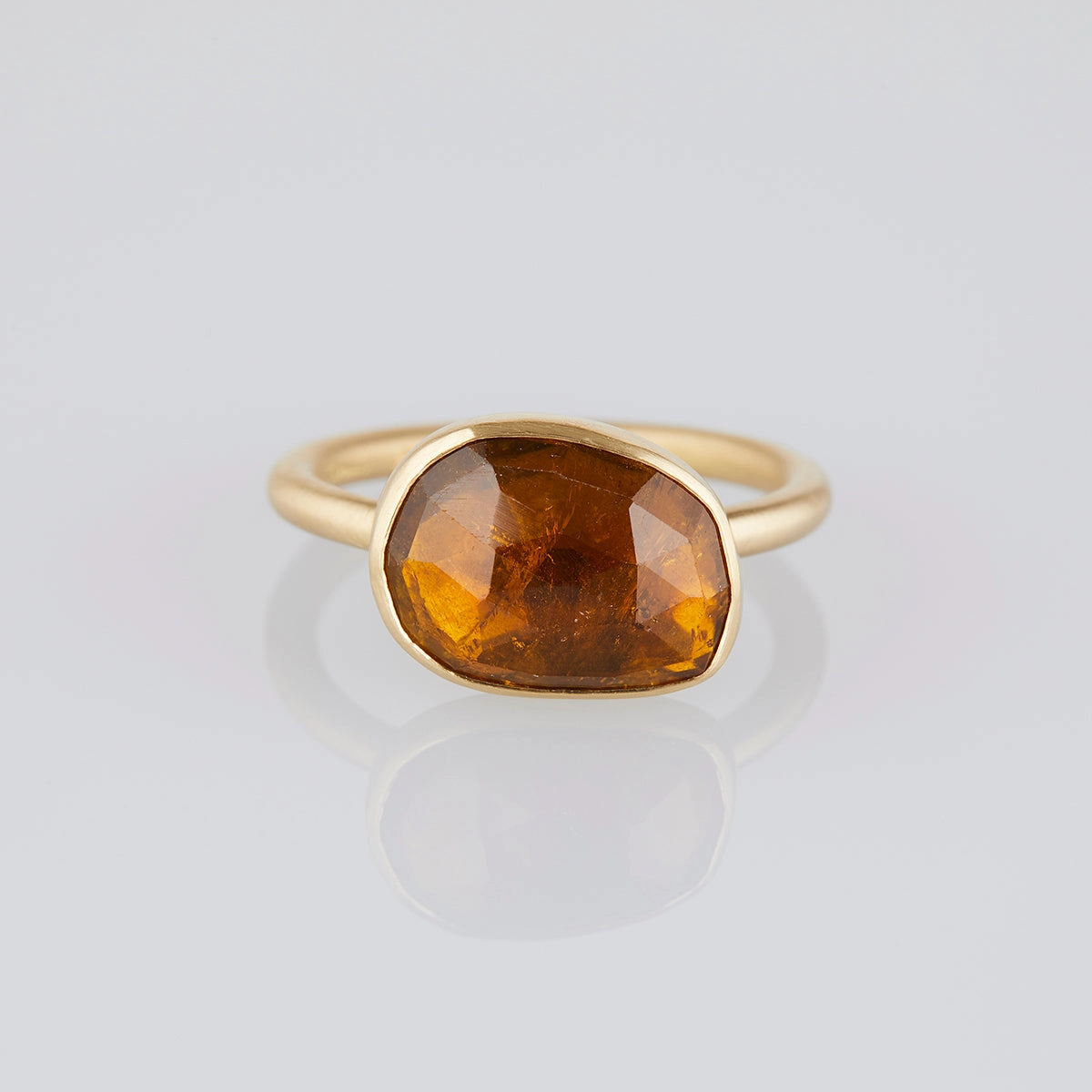 4.18 Carat One-of-a-Kind Amber Tourmaline Ring | TR86-OOAK