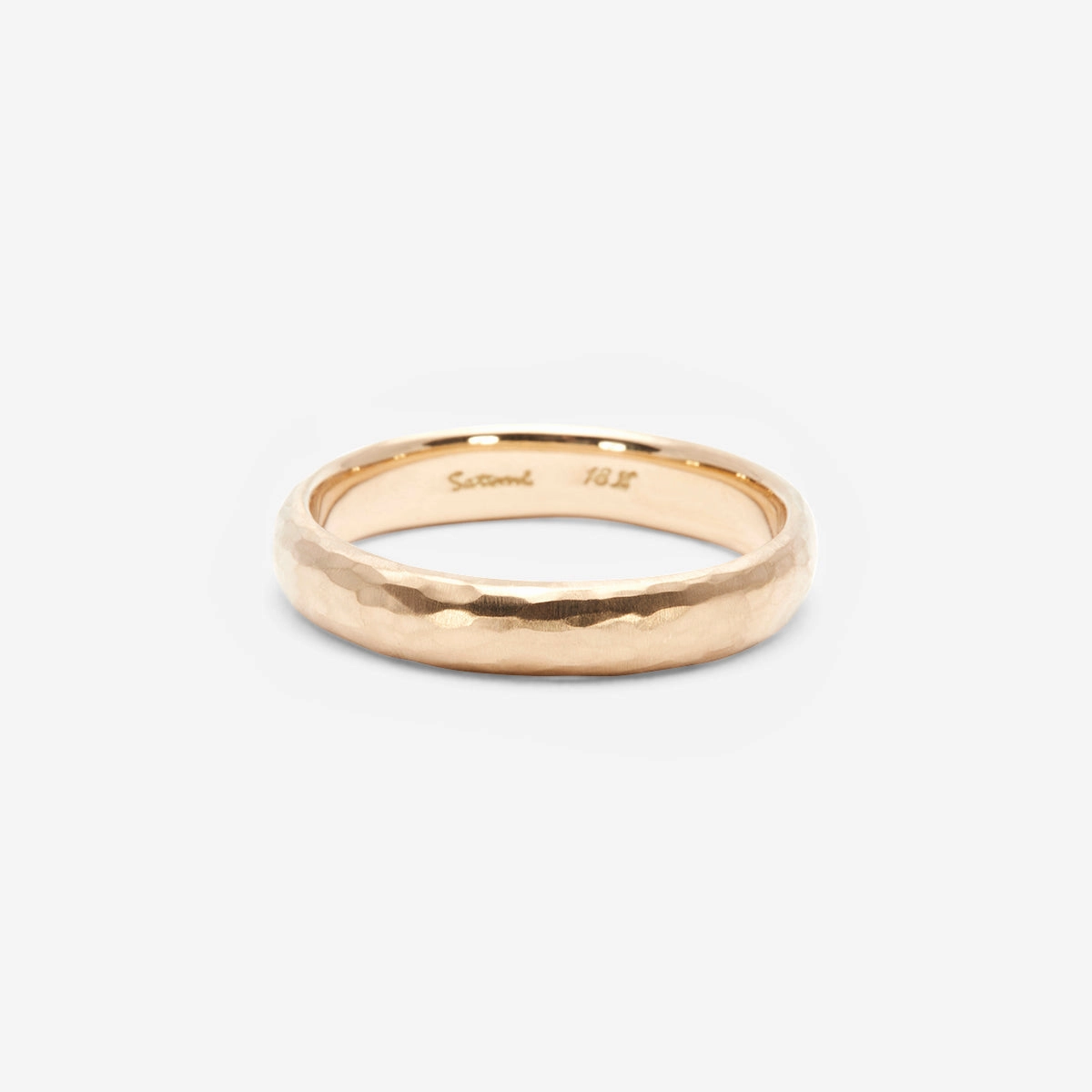 4.2mm Half Round Hammered Band | MR0135