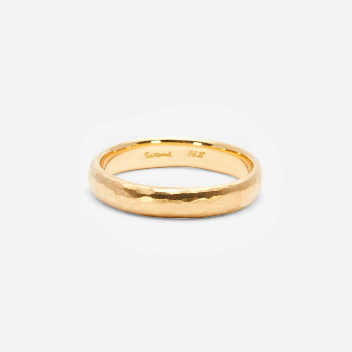 4.2mm Half Round Hammered Band | MR0135