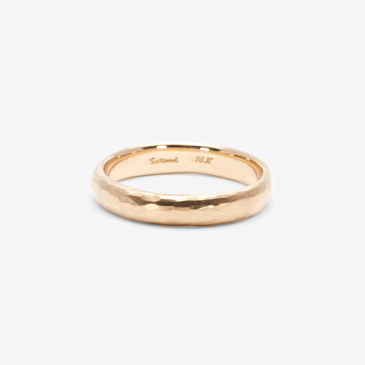 4.2mm Half Round Hammered Band | MR0135