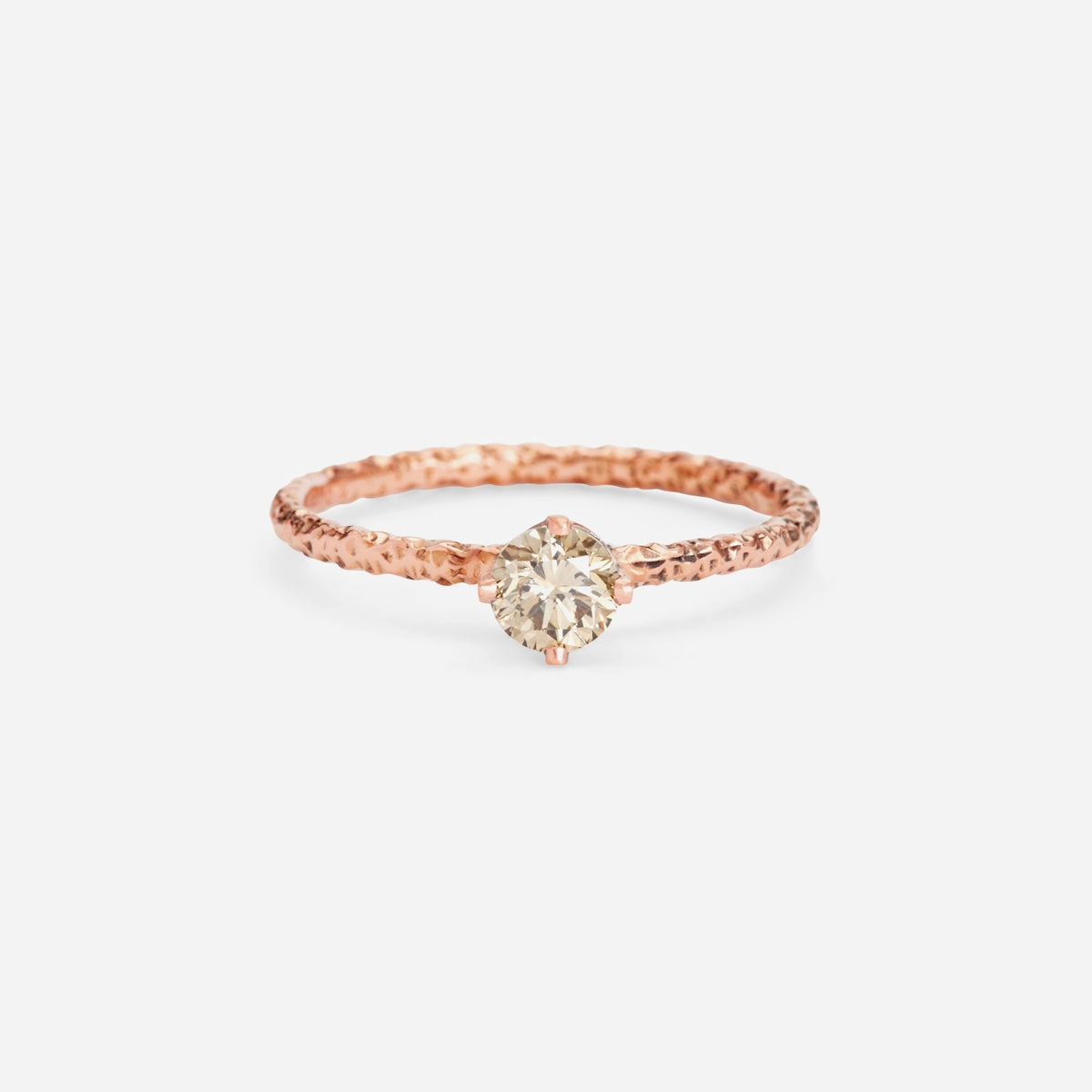 4.5mm Brown Diamond Homespun Solitaire Ring | R9005BR