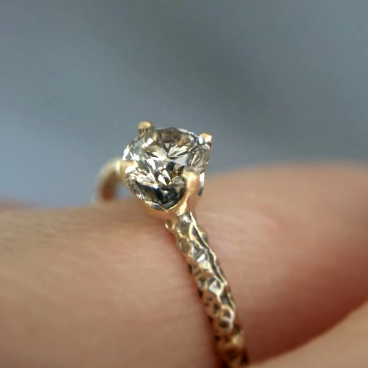4.5mm Brown Diamond Homespun Solitaire Ring | R9005BR