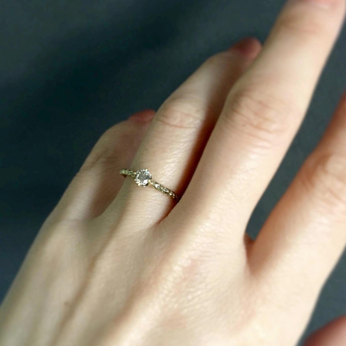 4.5mm Brown Diamond Homespun Solitaire Ring | R9005BR