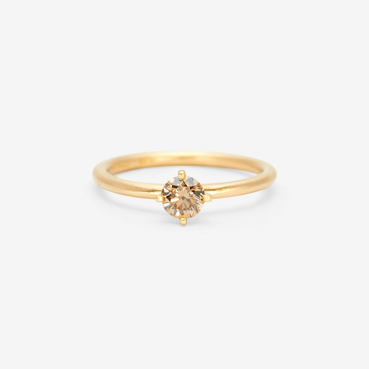 4.5mm Brown Diamond Noble Ring | R11705BR