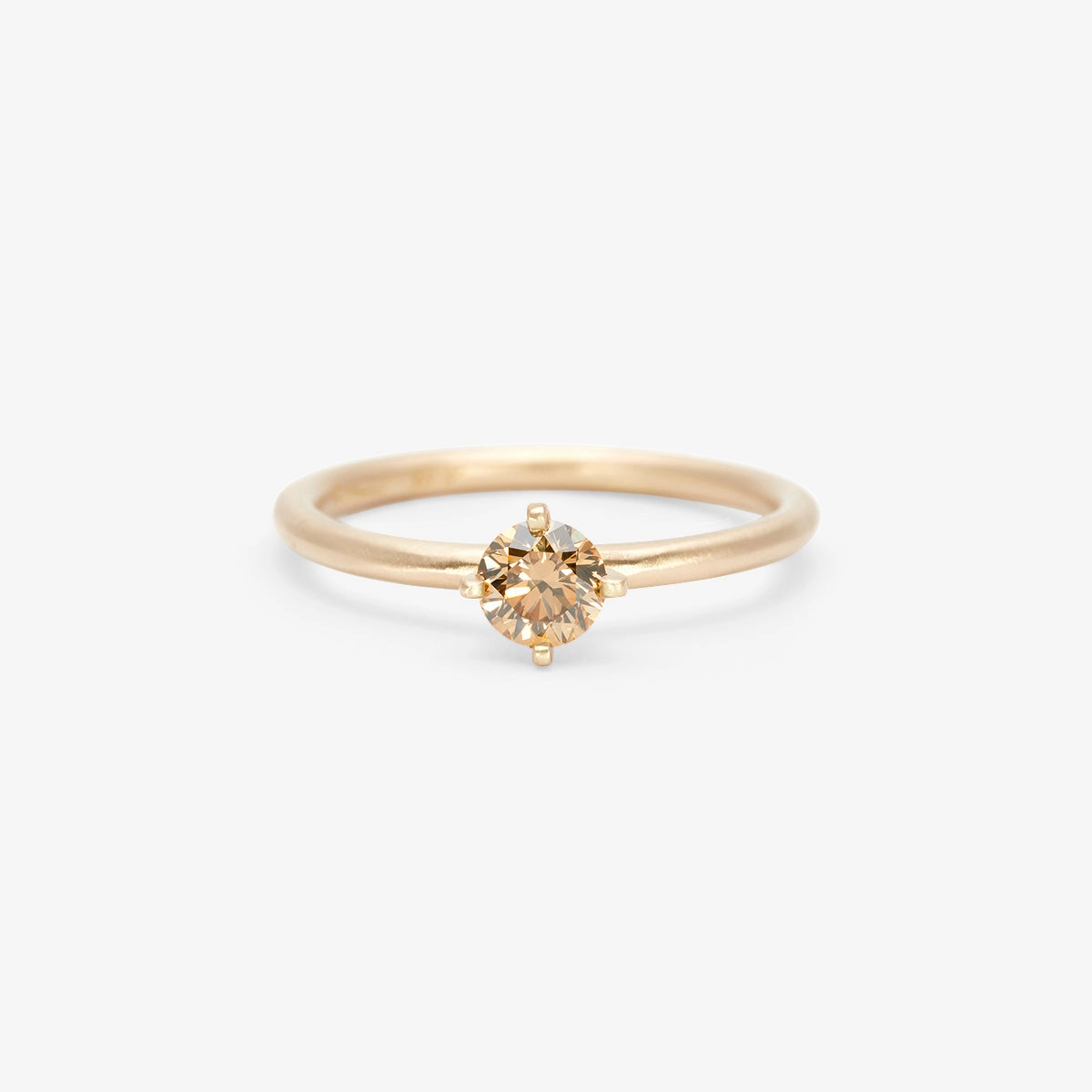 4.5mm Brown Diamond Noble Ring | R11705BR