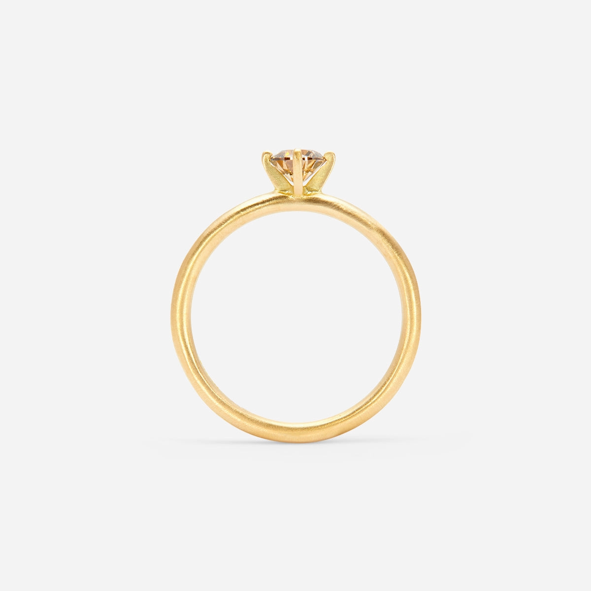4.5mm Brown Diamond Noble Ring | R11705BR