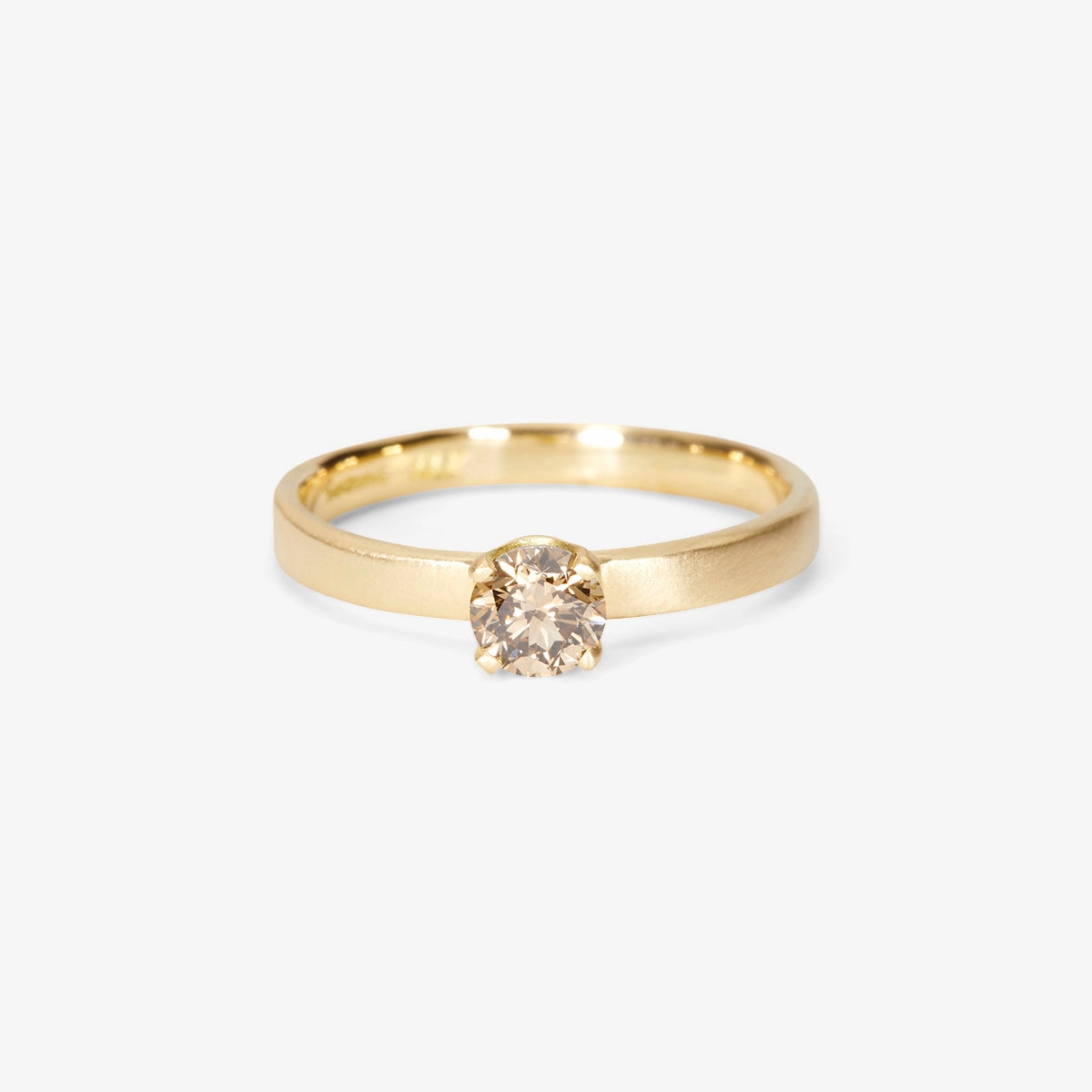 4.5mm Classic Brown Diamond Solitaire Ring | R10305BR