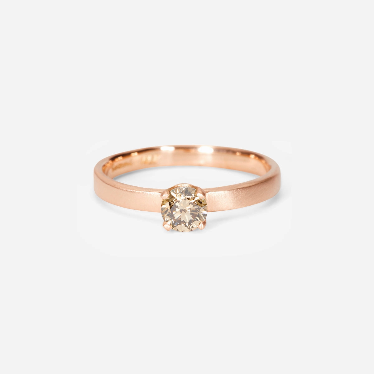 4.5mm Classic Brown Diamond Solitaire Ring | R10305BR