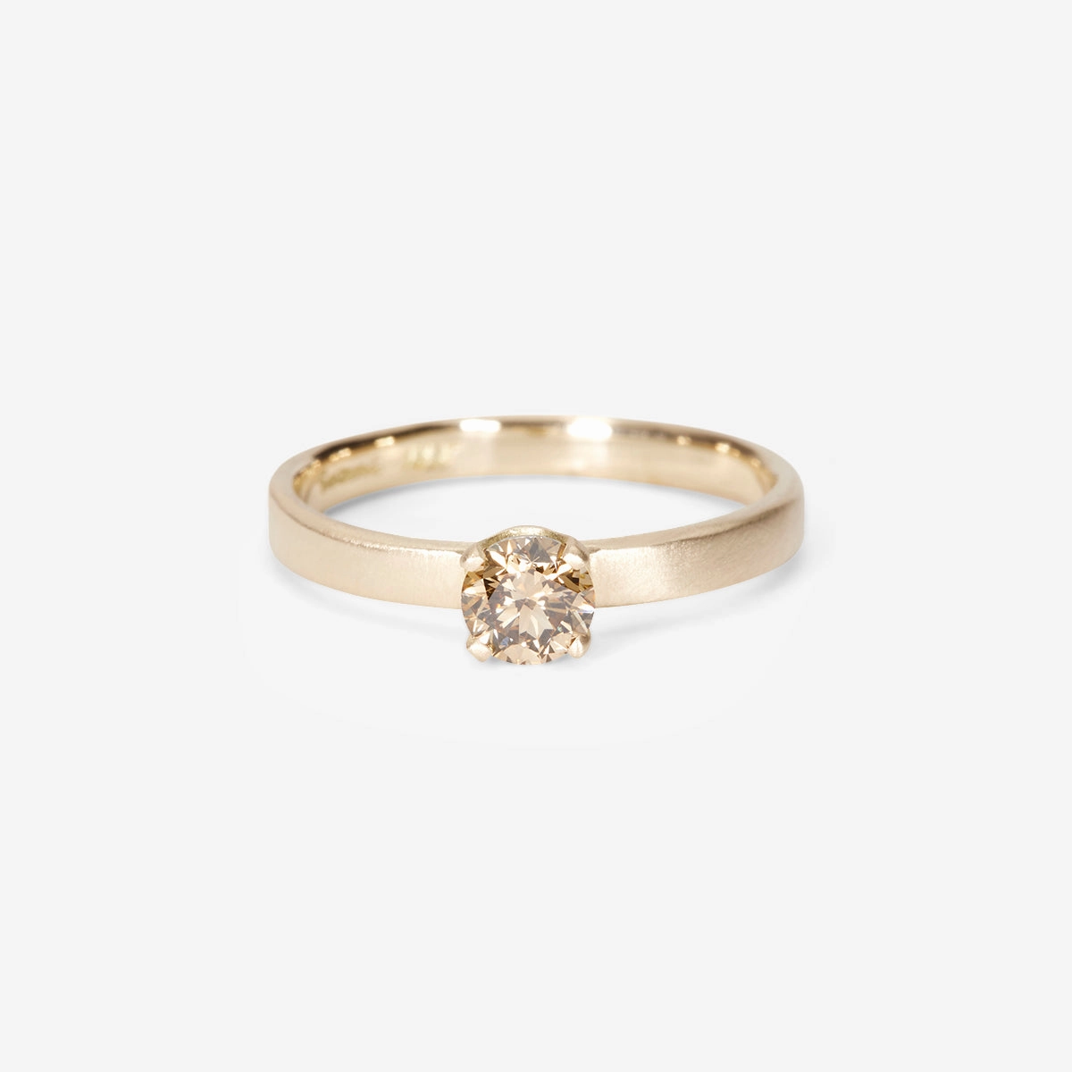 4.5mm Classic Brown Diamond Solitaire Ring | R10305BR