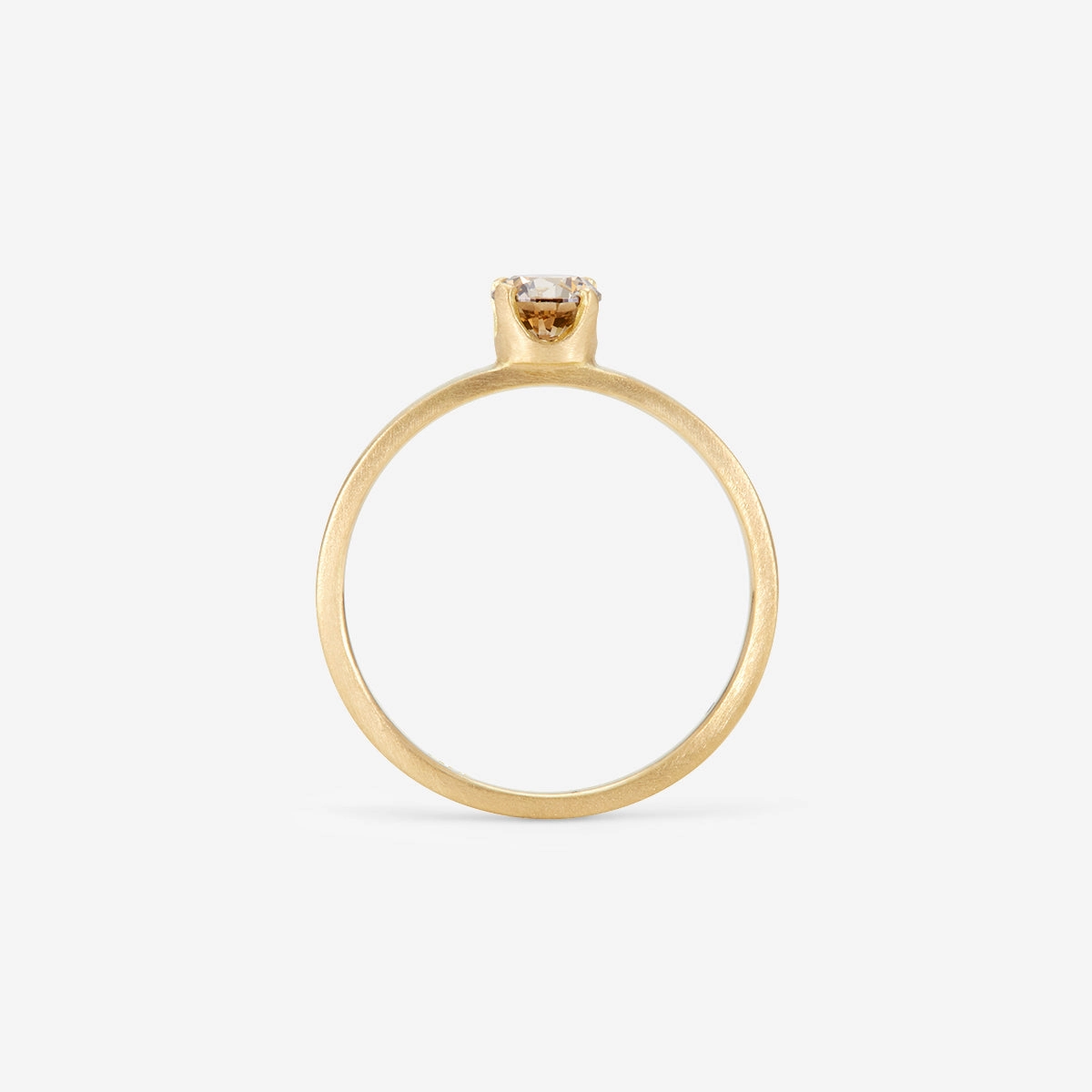 4.5mm Classic Brown Diamond Solitaire Ring | R10305BR