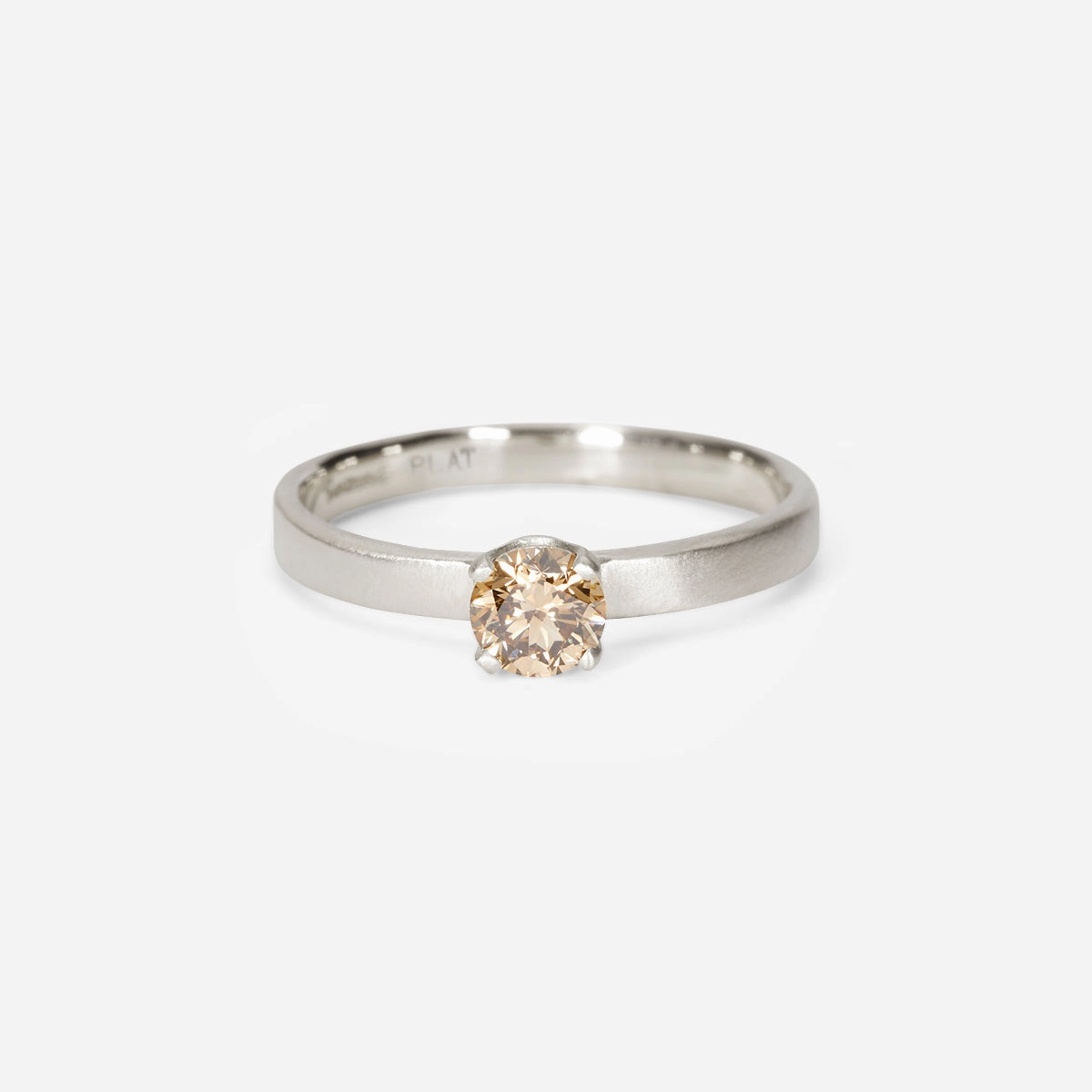 4.5mm Classic Brown Diamond Solitaire Ring | R10305BR