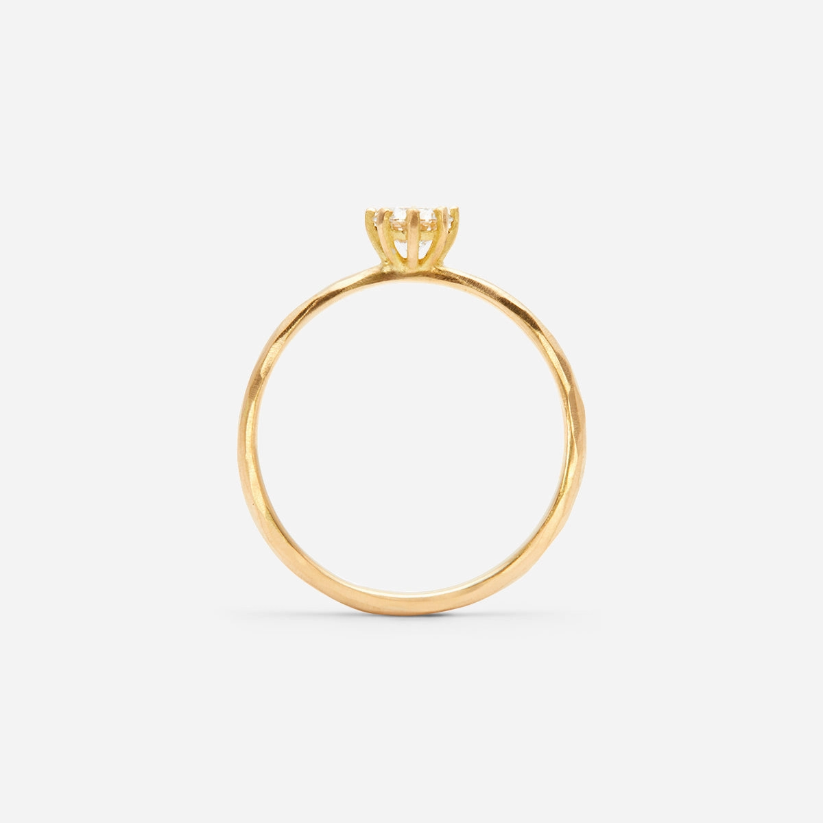 4.5mm White Diamond Blooming Ring | R19005W