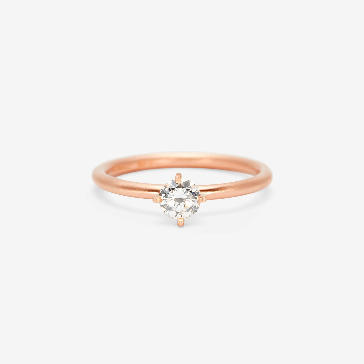 4.5mm White Diamond Noble Ring | R11705W