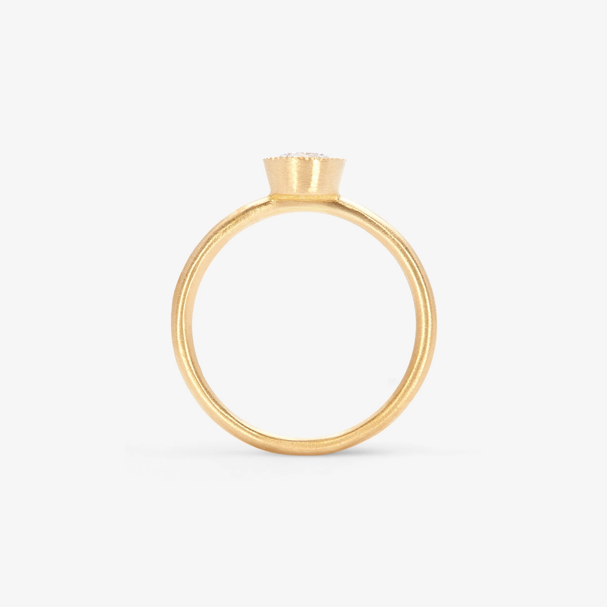 4.5mm White Diamond Round Brilliant Solitaire Ring | R11305W