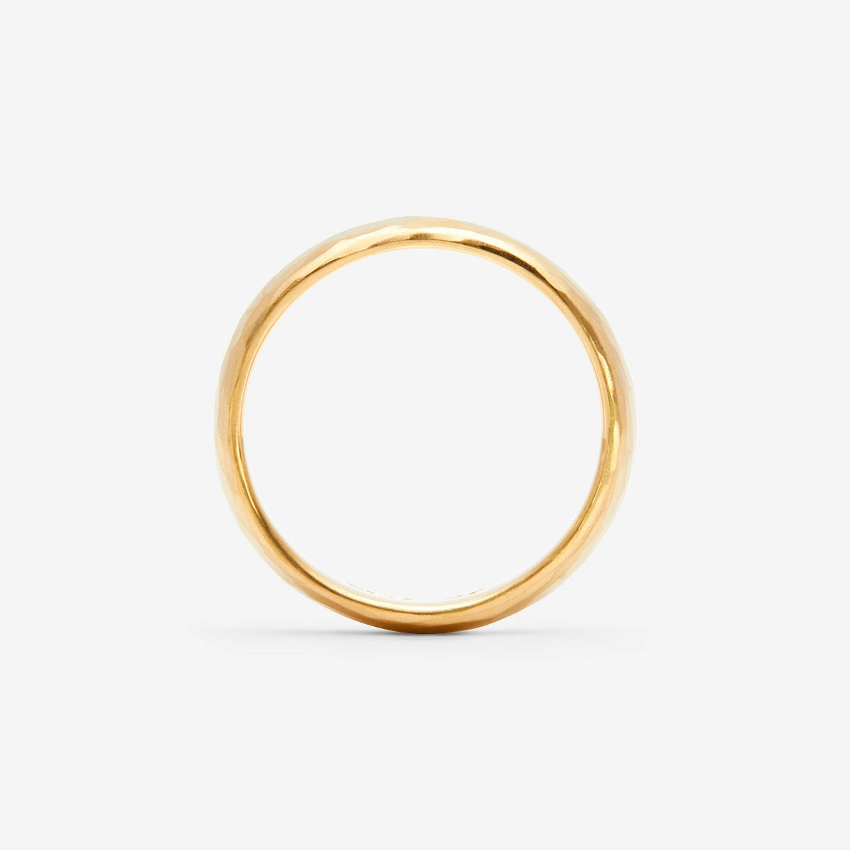 5.3mm Half Round Hammered Band | MR0136