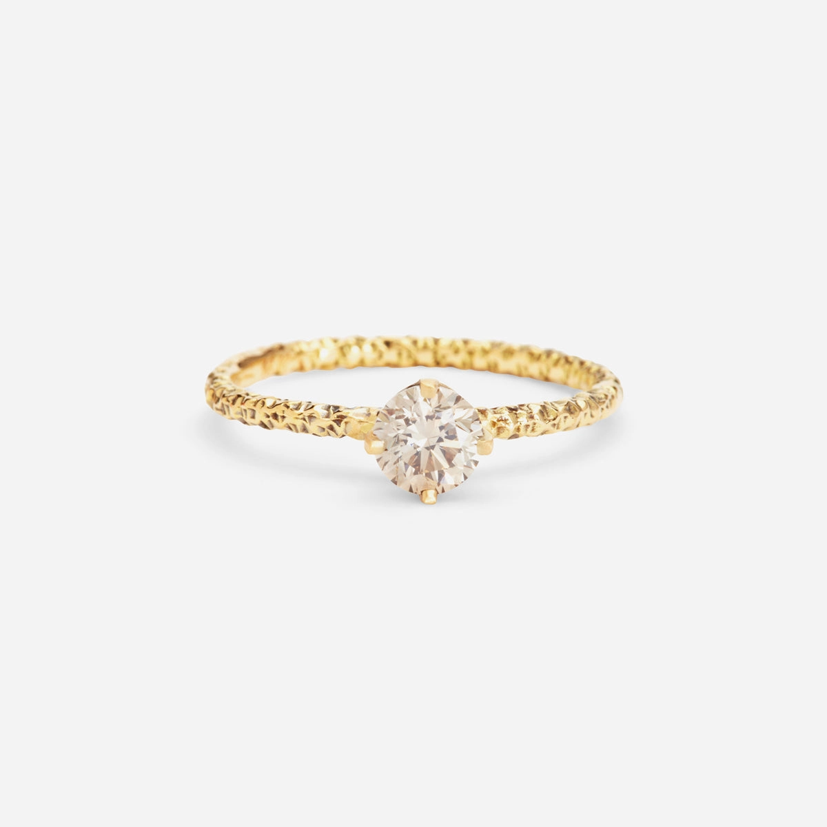 5mm Brown Diamond Homespun Solitaire Ring | R9006BR