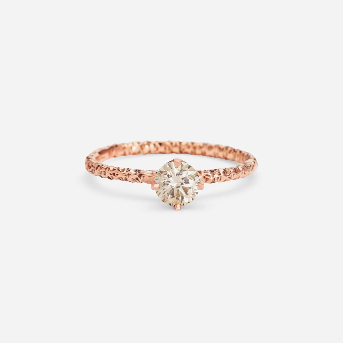 5mm Brown Diamond Homespun Solitaire Ring | R9006BR