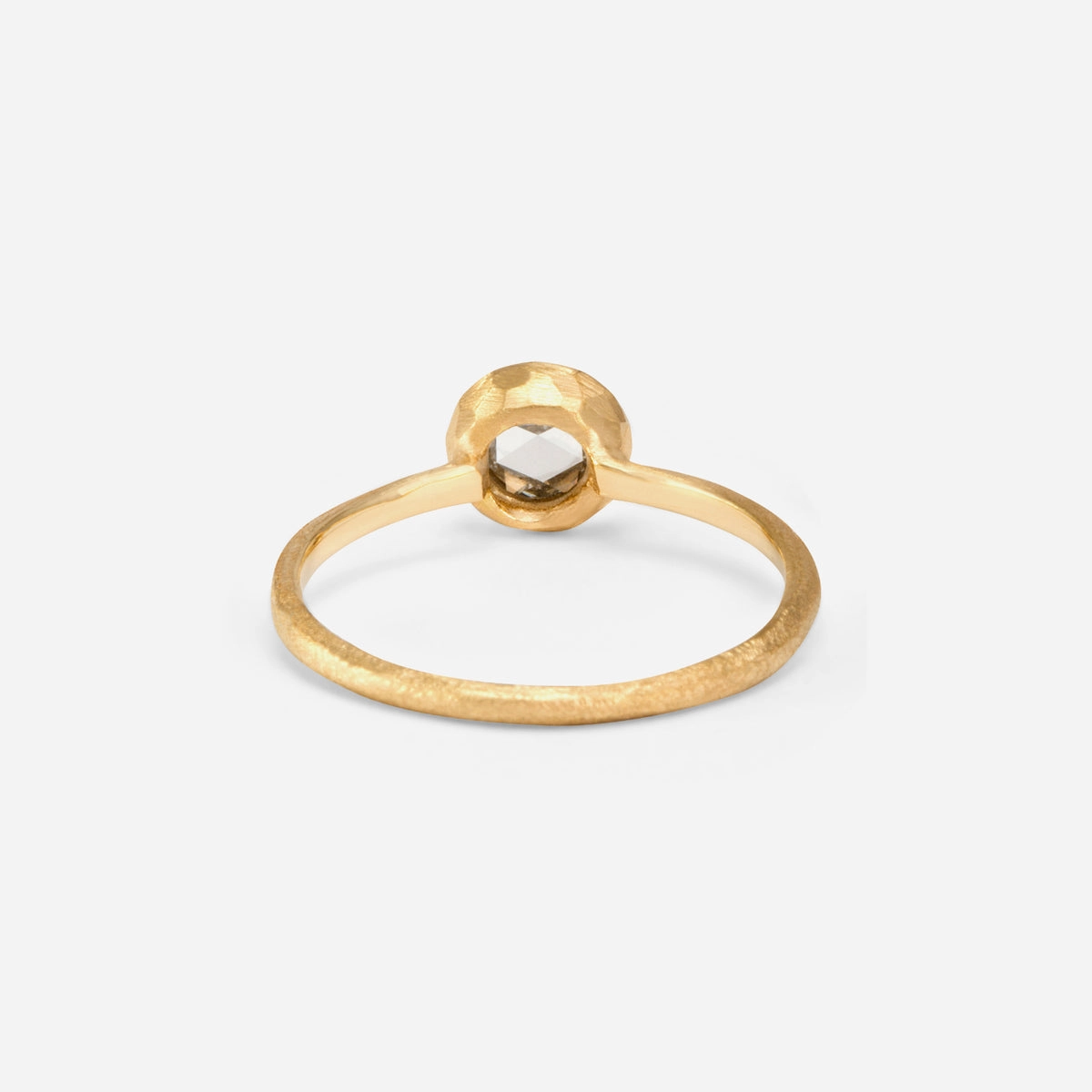 5mm Rose Cut Solitaire Ring | R1002W