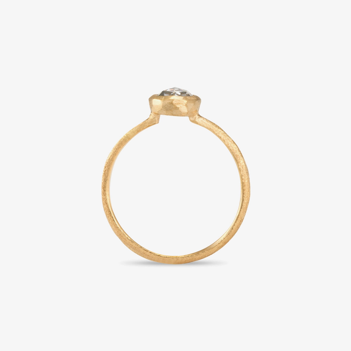 5mm Rose Cut Solitaire Ring | R1002W