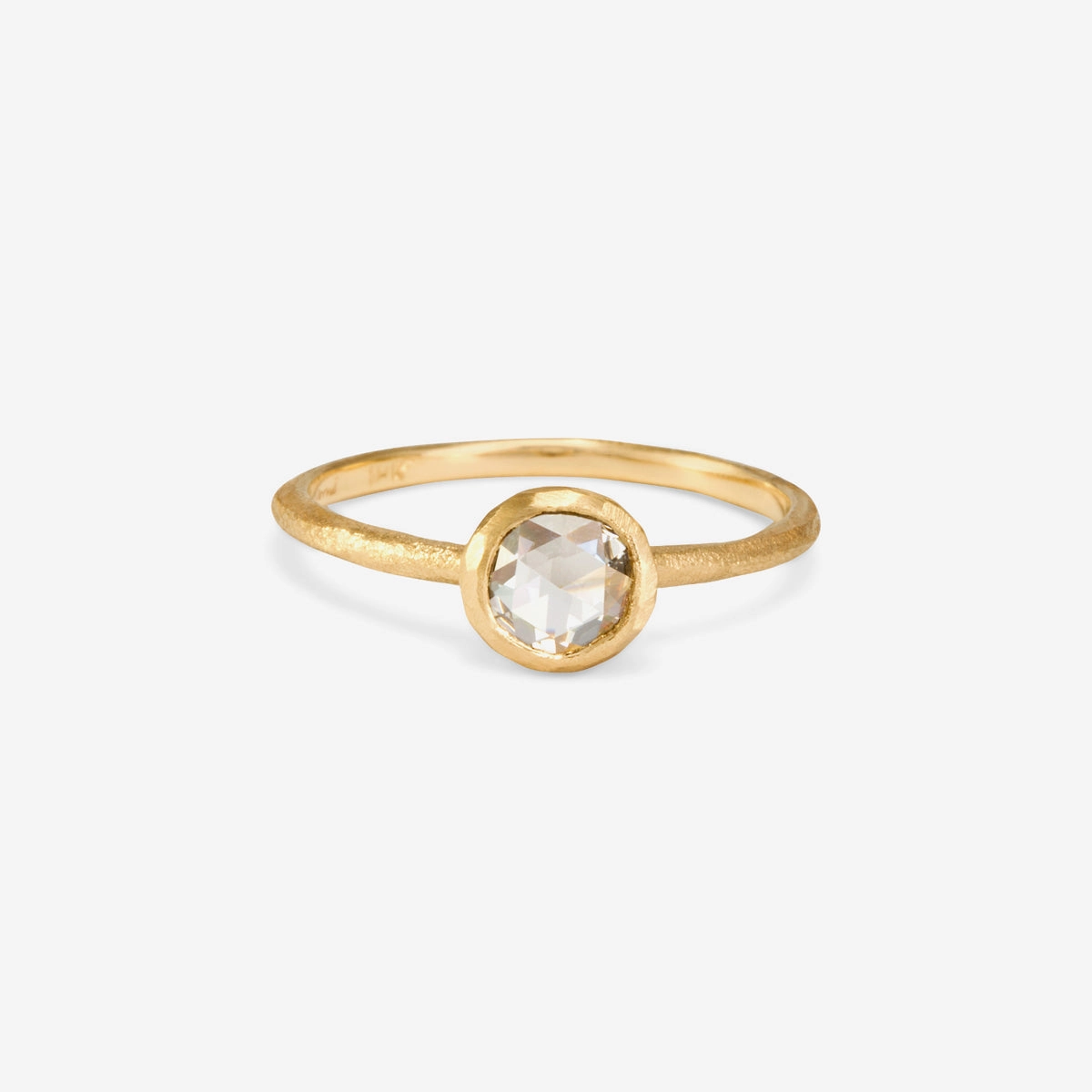 5mm Rose Cut Solitaire Ring | R1002W