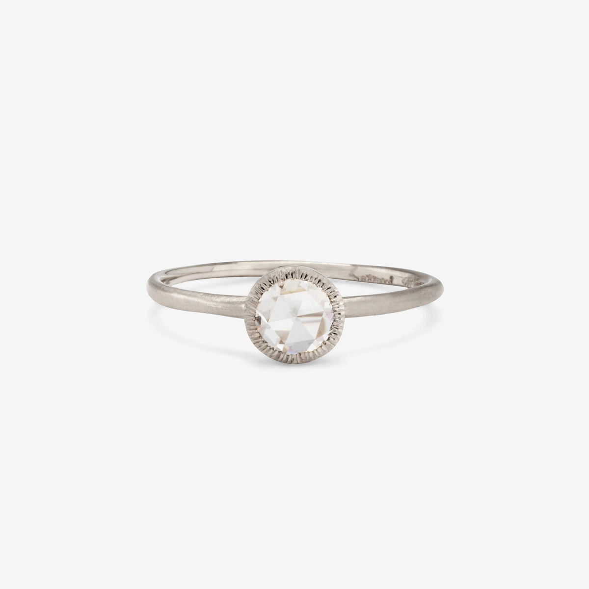 5mm Rose-Cut Solitaire Ring | R3202W