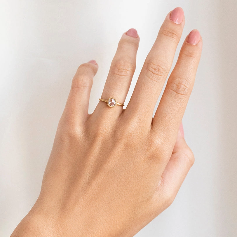 5mm Rose-Cut Solitaire Ring | R3202W