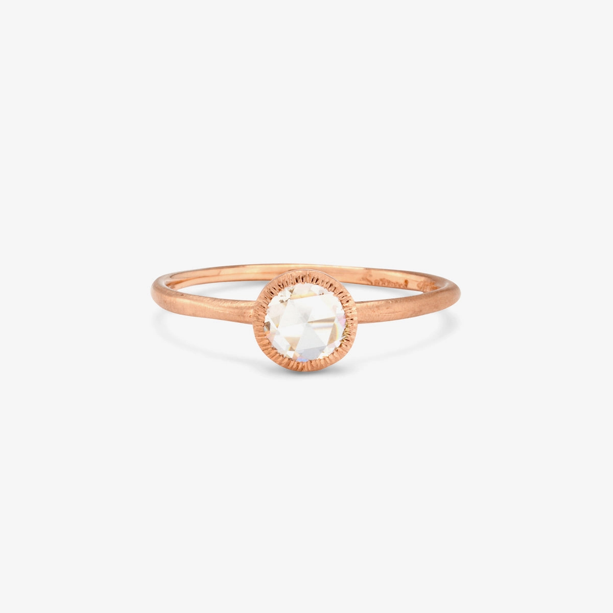 5mm Rose-Cut Solitaire Ring | R3202W