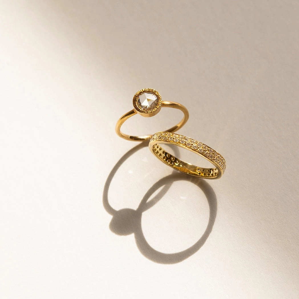 5mm Rose-Cut Solitaire Ring | R3202W