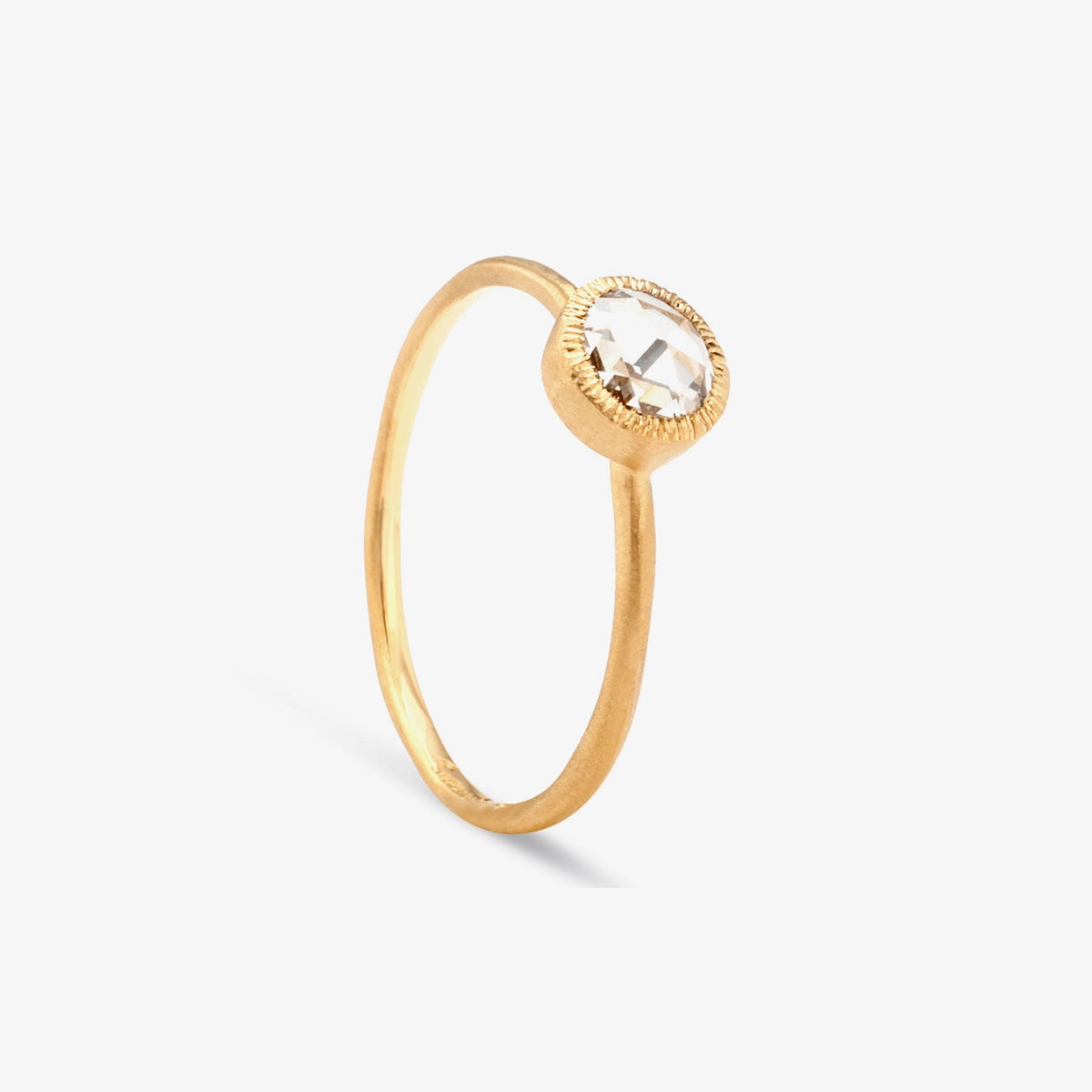 5mm Rose-Cut Solitaire Ring | R3202W