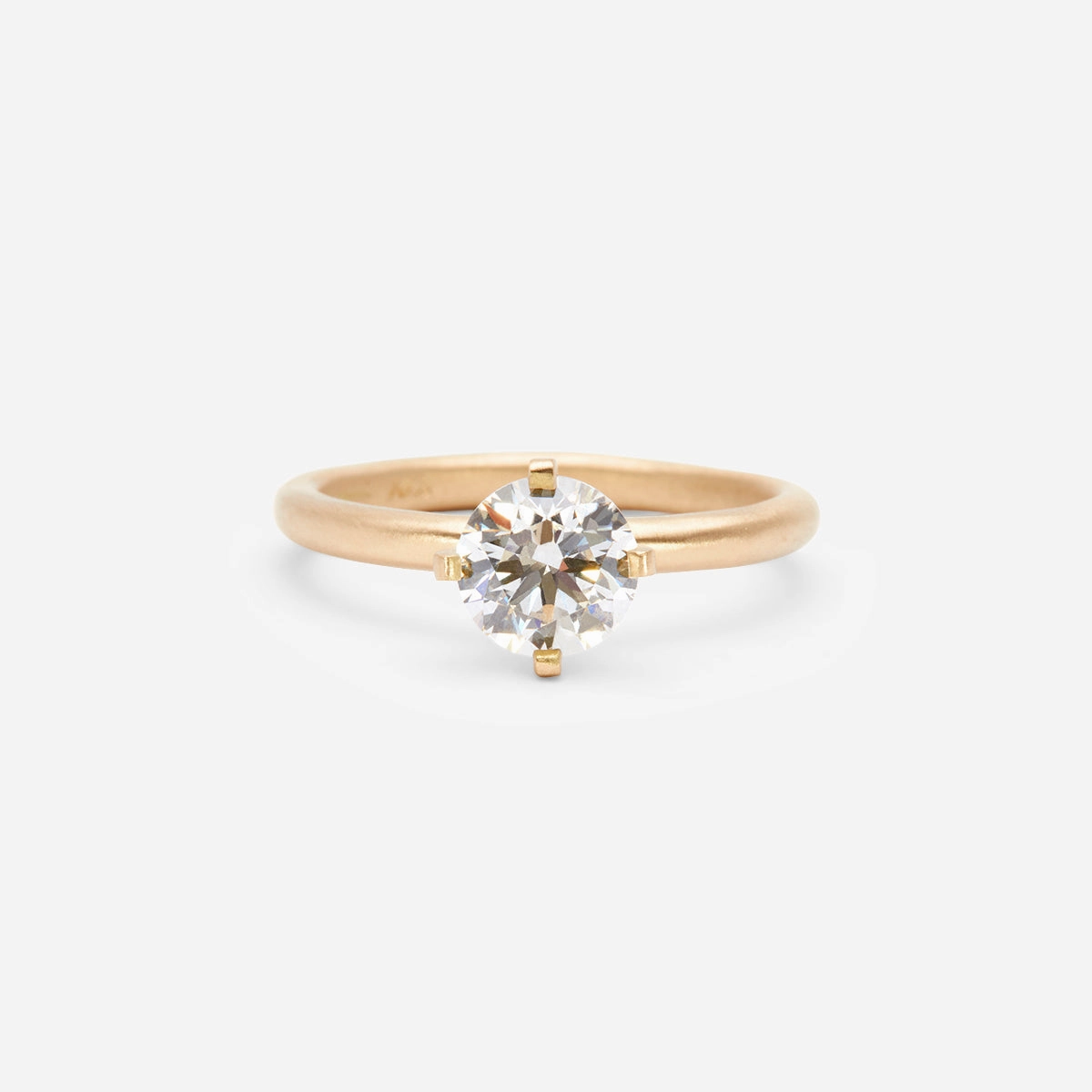 6.3mm White Diamond Noble Ring | R11708W