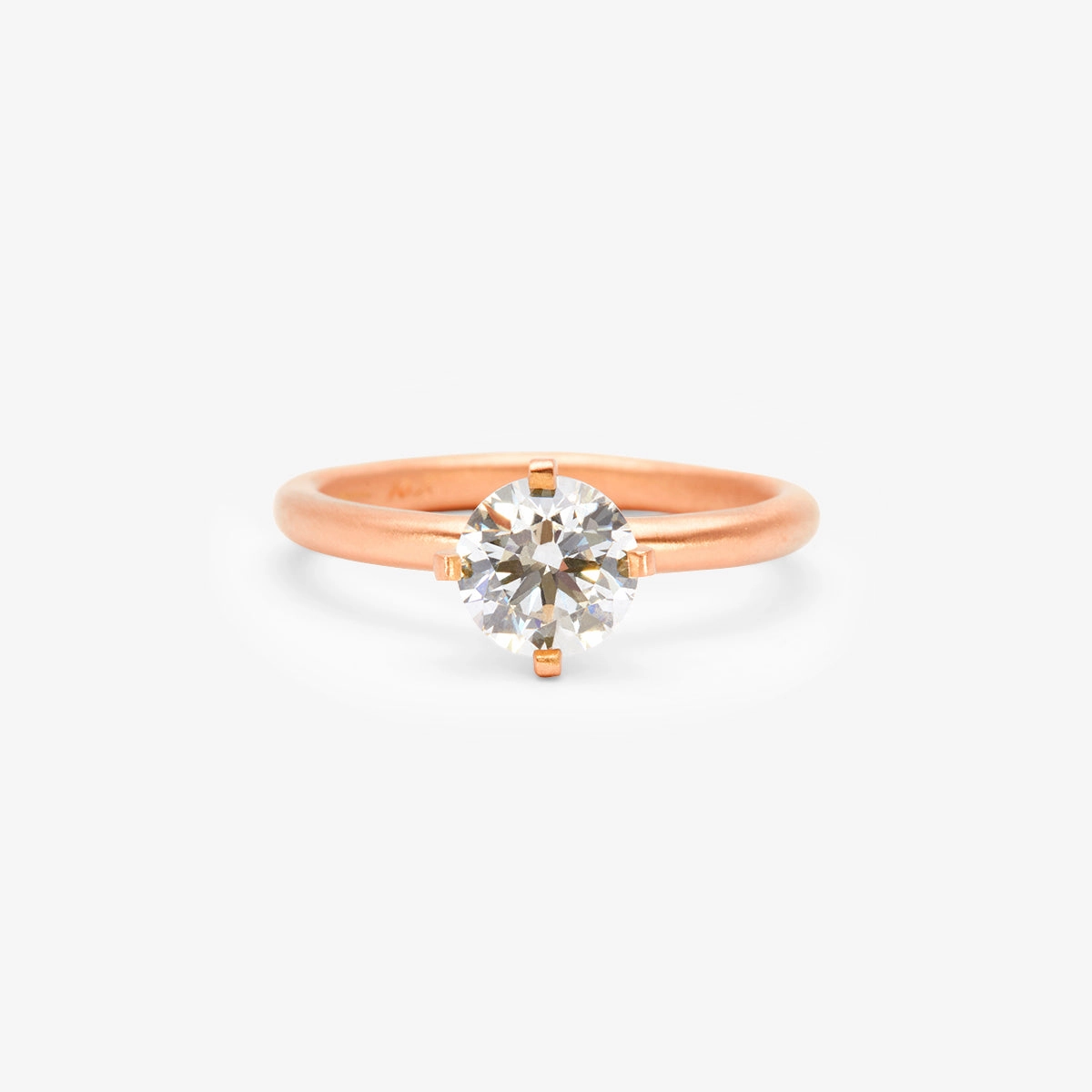 6.3mm White Diamond Noble Ring | R11708W