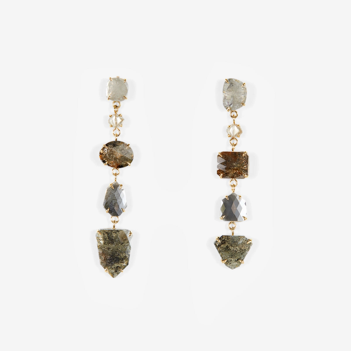 8.37 Carat One-of-a-Kind Diamond Medley Earrings | CE12-OOAK