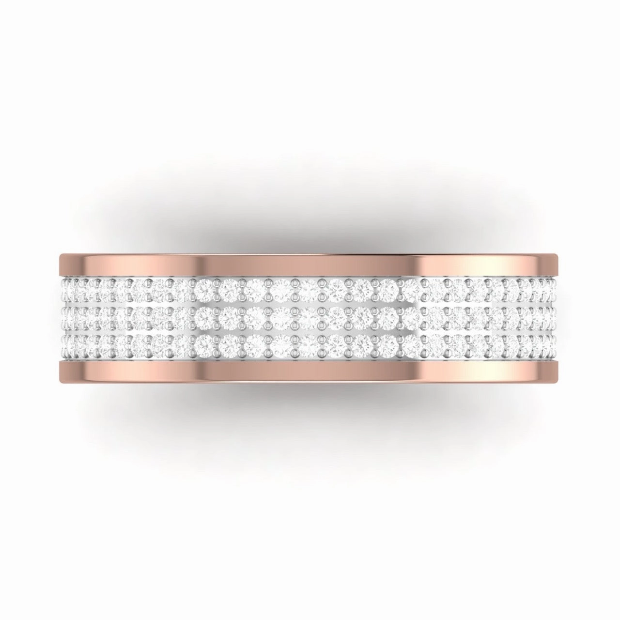 Alexx Diamond Band in 18K Gold