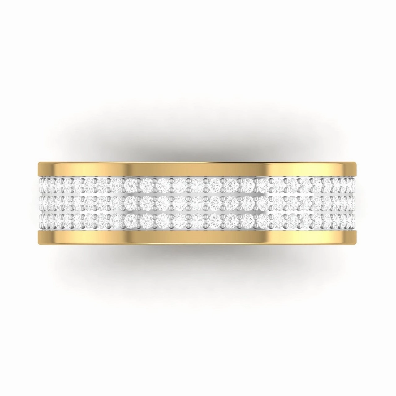 Alexx Diamond Band in 18K Gold