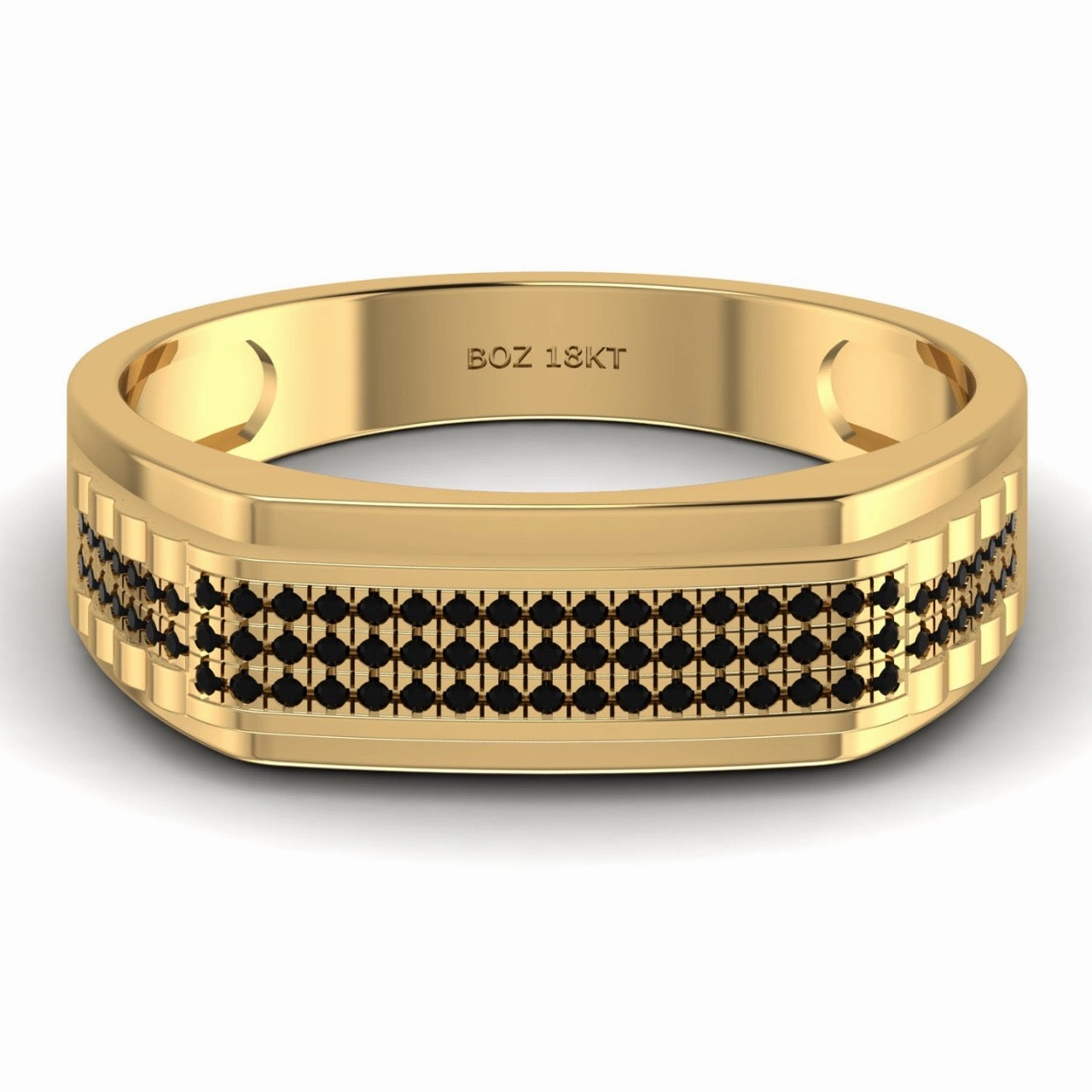 Amir Diamond Pave Band in 18K Gold