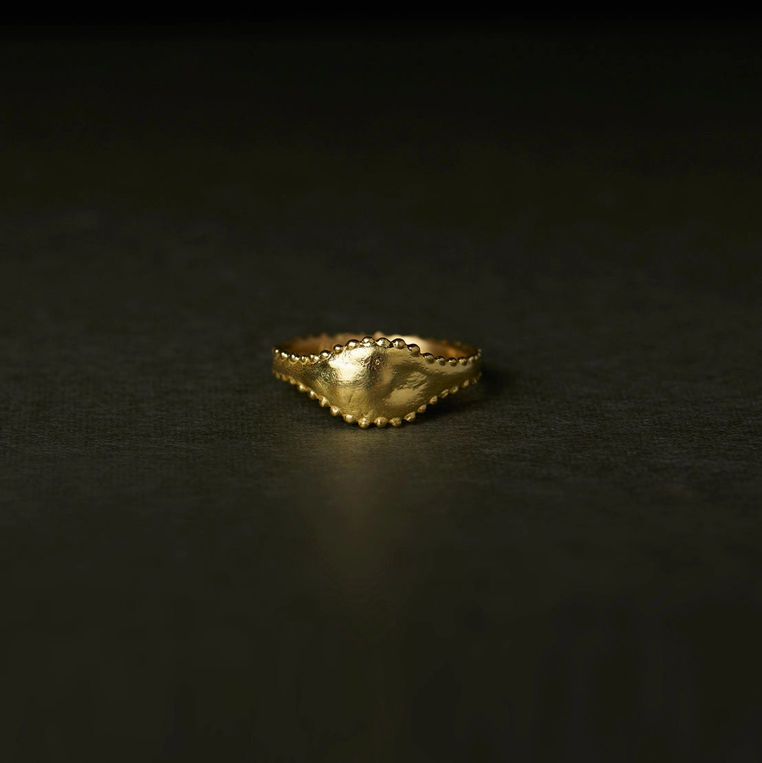 Beaded Signet Ring | R23001