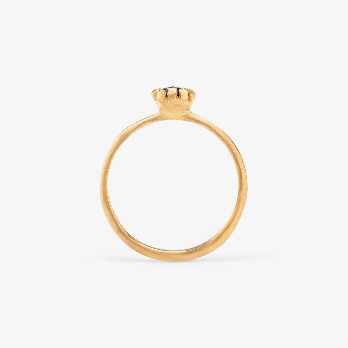 Black Diamond Flower Ring | R2606BK