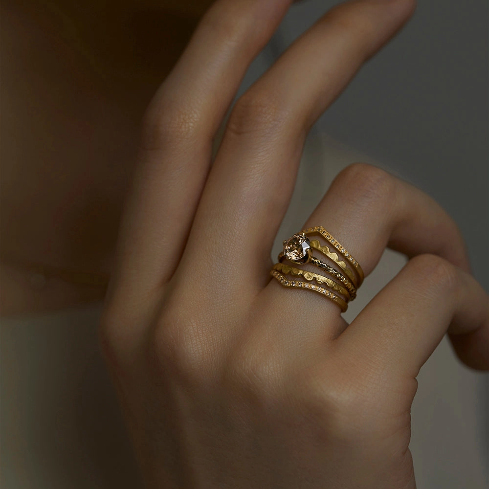 Brown Diamond Cresting Band | R9702BR