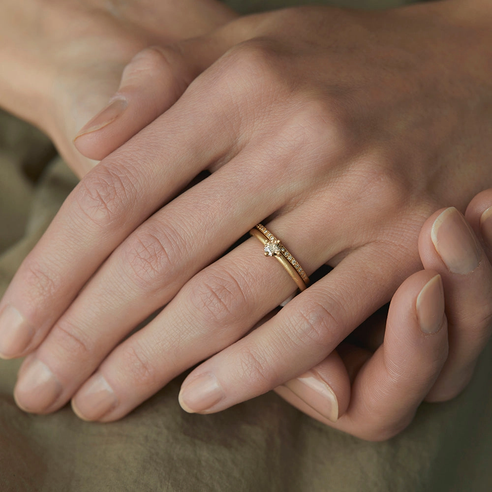 Brown Diamond Half-Eternity Band | R0207BR