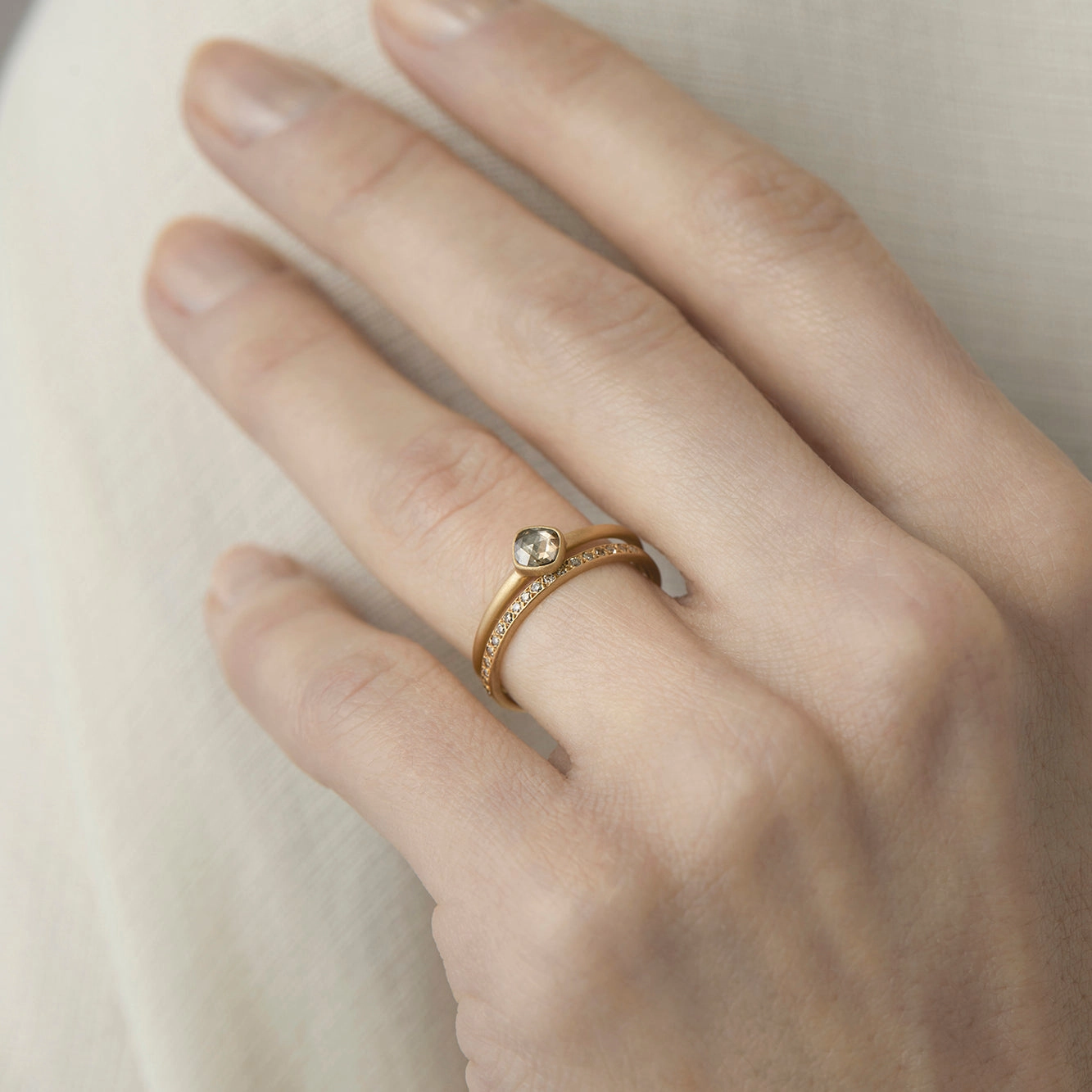 Brown Diamond Half-Eternity Band | R0207BR